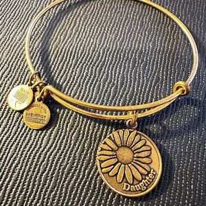 Alex and Ani Gold Daughter Charm Bangle